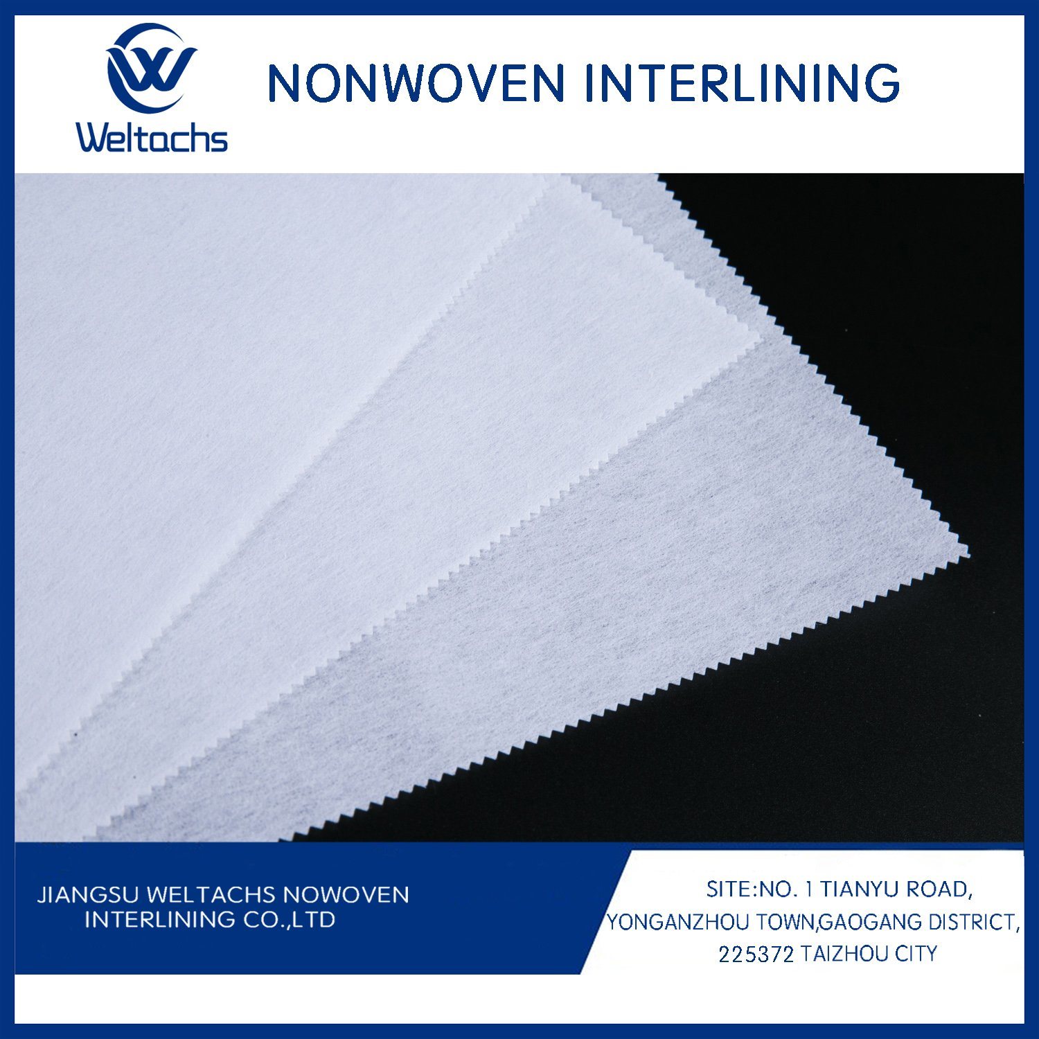 100% Polyester PA/Pes Double DOT Non Woven Adhesive Shrink-Resistant Garment Fusible Interlining Fabric