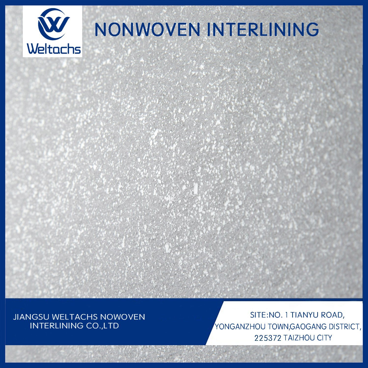 Adhesive One Side Tear Away Polyester Fusible Nonwoven Gum Stay Interlining
