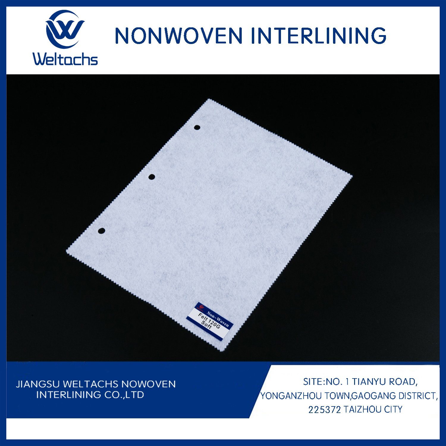 1035hf Gum Stay Non Woven Chemical Bonded Base Fabric and Scatter Fused Embroidery Stabilizer Fusing Interlining