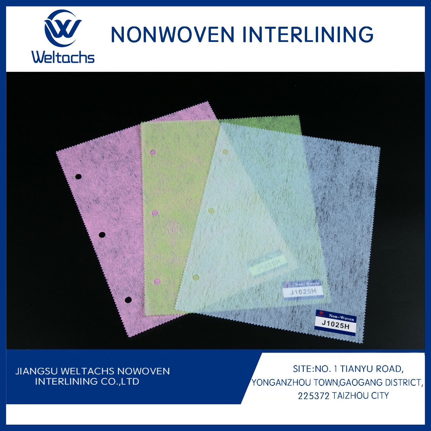100% Polyester Interlining Waterproof Fusible Nonwoven Interlining