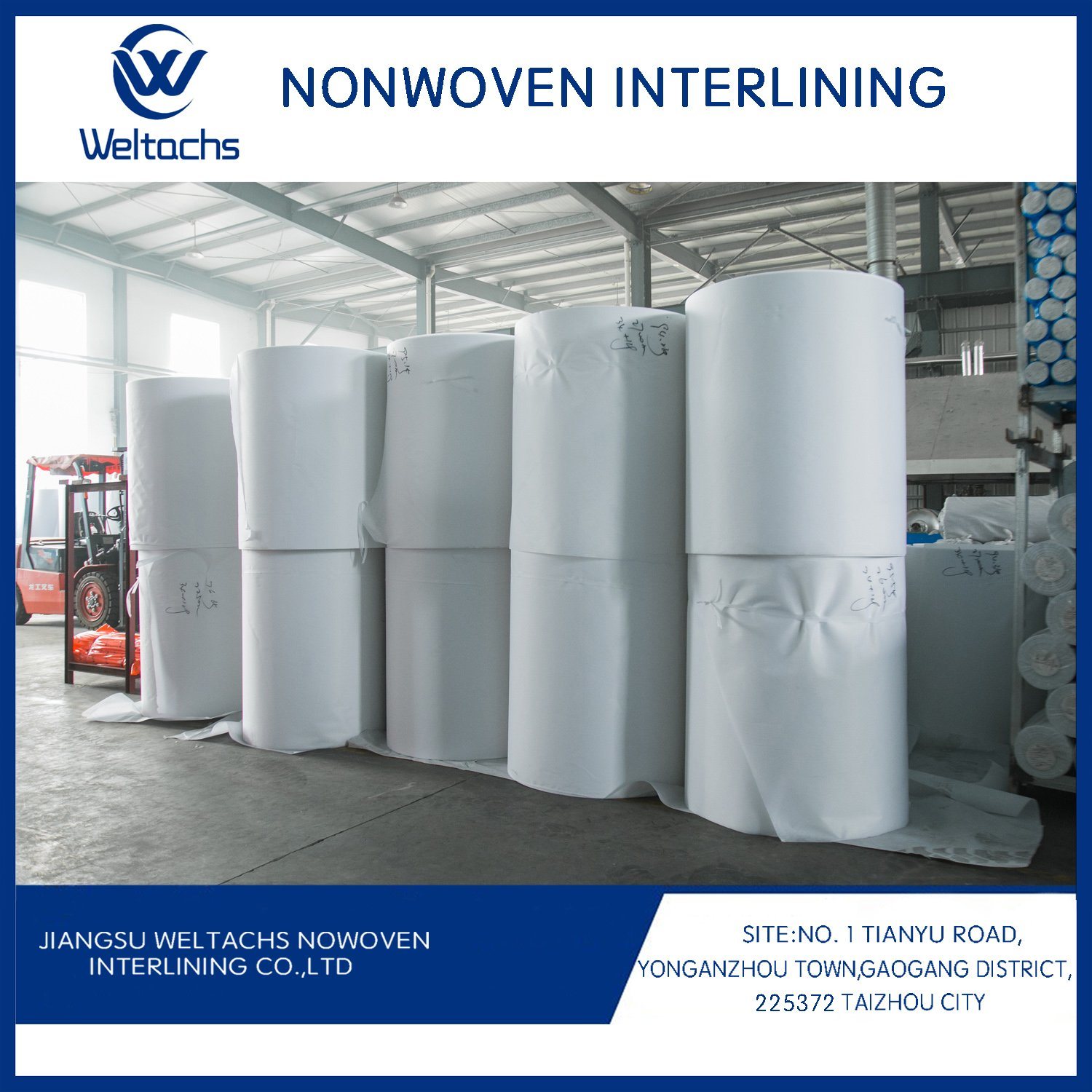 Nonwoven Fabric 100% Polyester Parllel Lapping Interlining for Vietnam Market 1030h