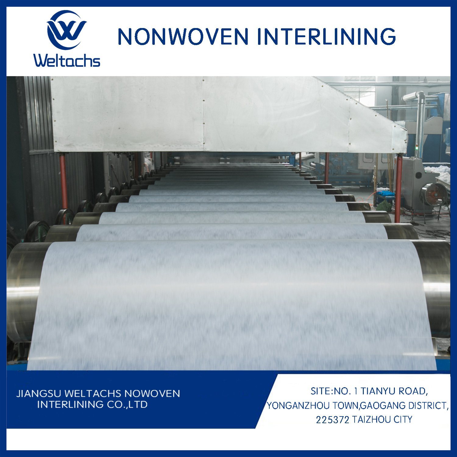 Adhesive Hot Rolled Nonwoven Interlining Fabric