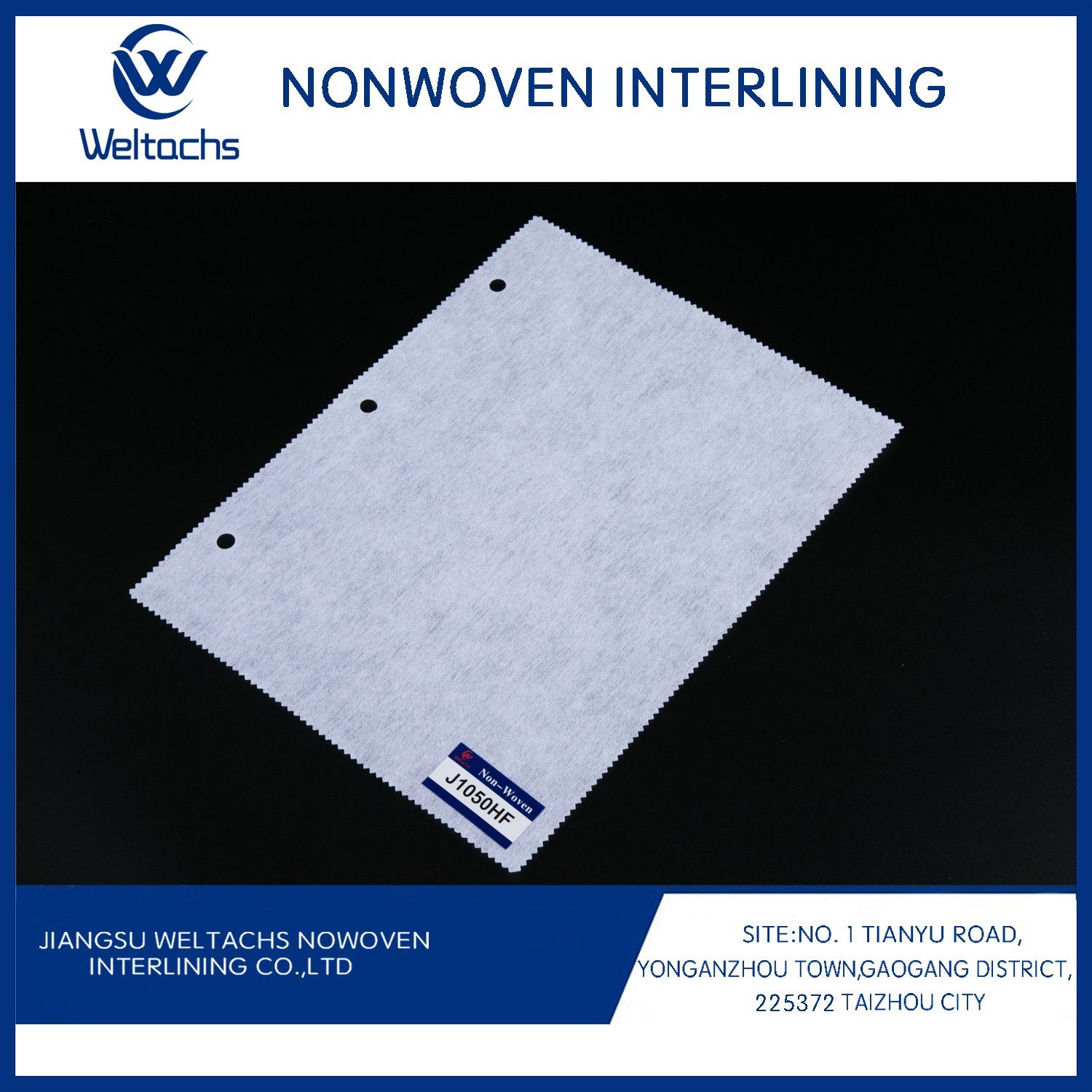 1025hf 1035hf 1050hf 1070hf 100%Polyester Gum Stay Nonwoven Chemical Bond Fusible Adhesive Interlining Hf Quality
