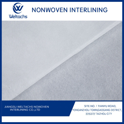 Hot Sales 100% Polyester Non Woven Double Side Fusing Interlining