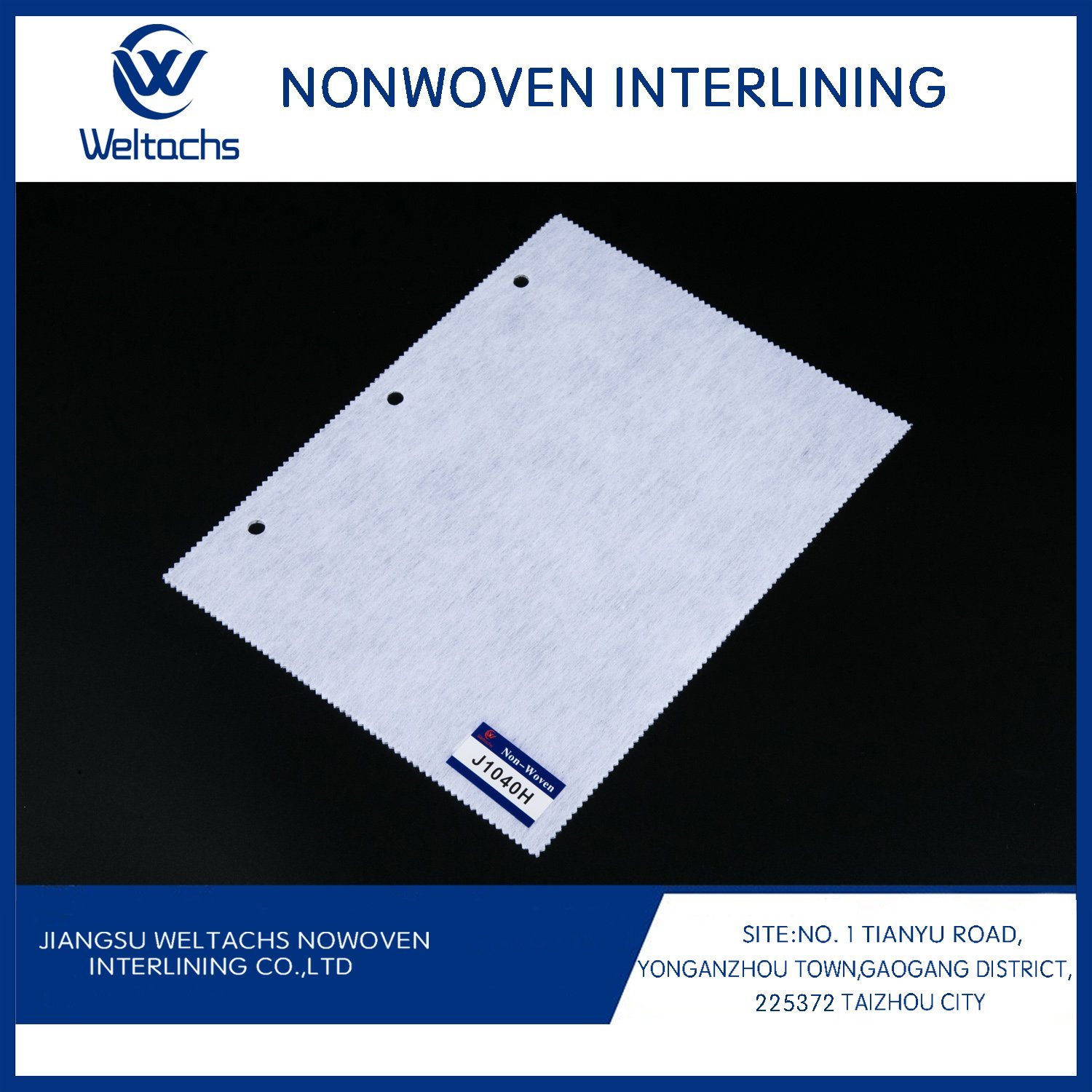 Europe Standard Simple Design Fusible Non Woven Adhesive Interlining Fabric