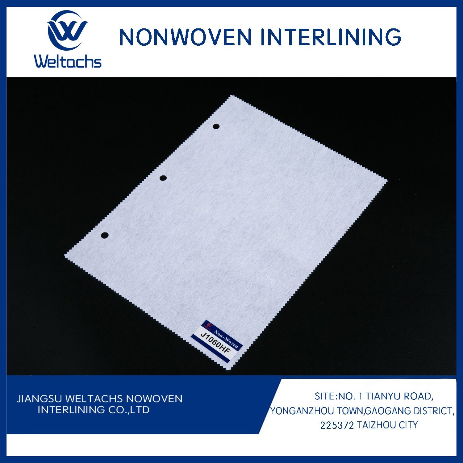 Embroidery Polyester Fabric Chemical Bond Cut Away Interlining Non Woven Fusible Interlining Factory