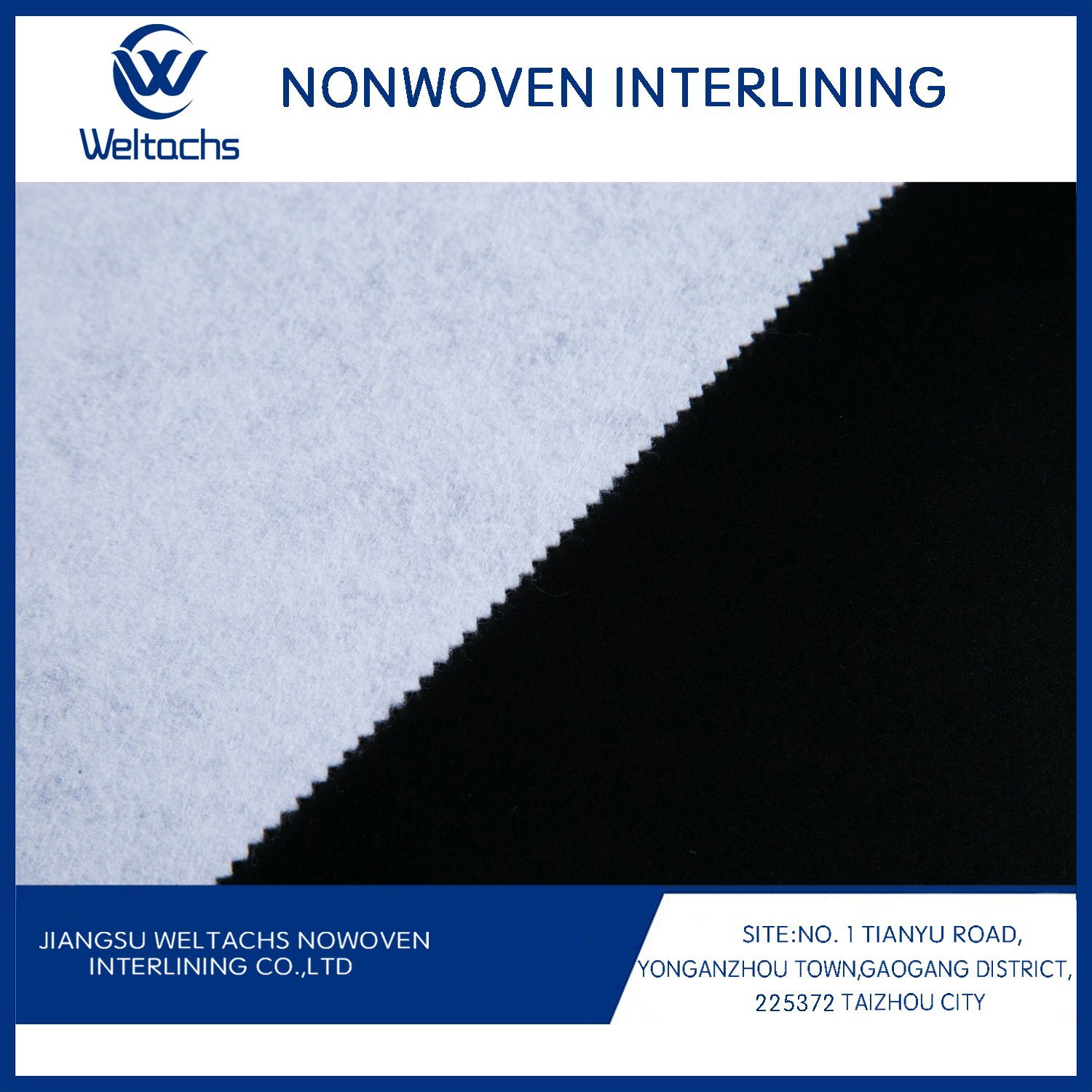 100% Polyester Nonwoven Interlining for Garments Interlining