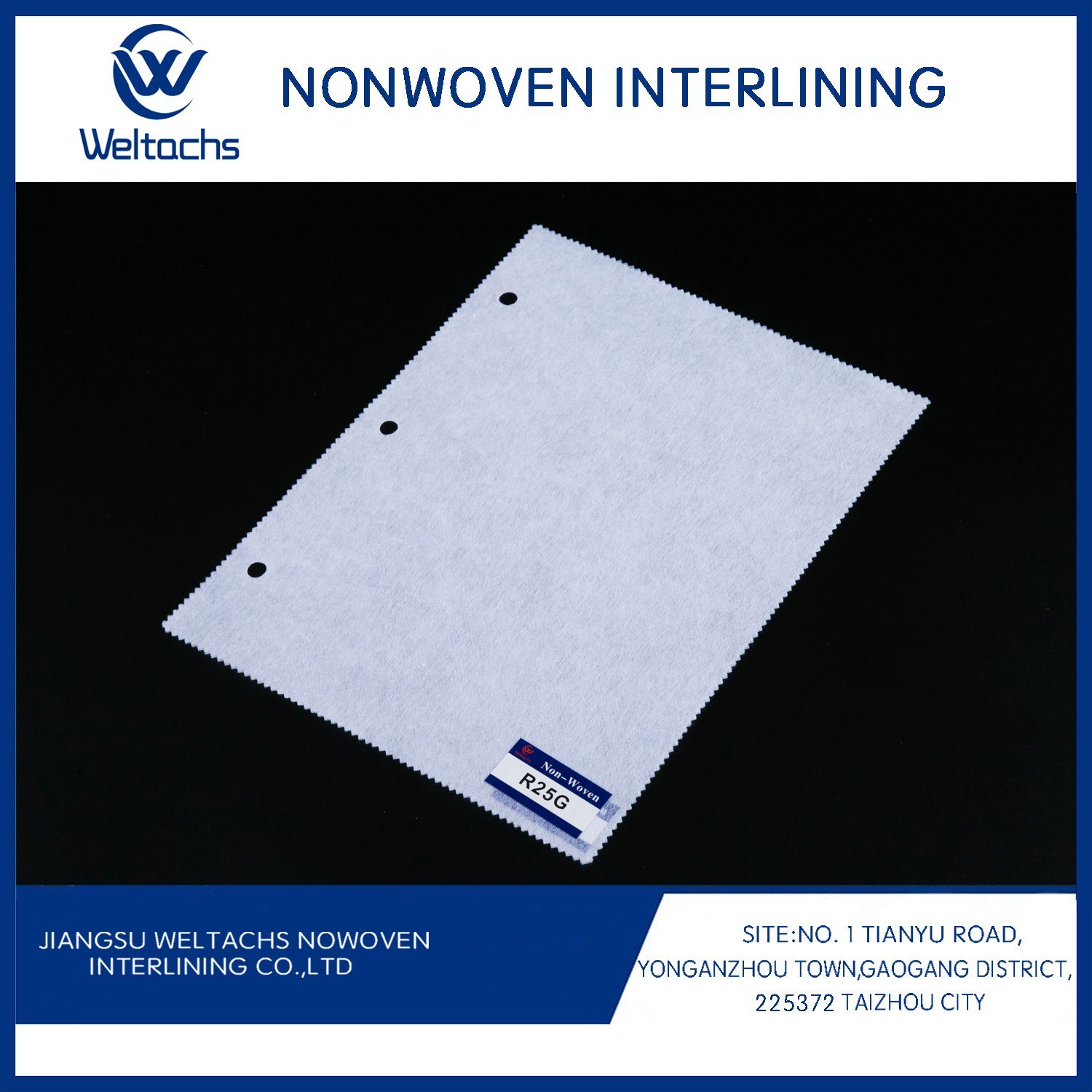 Fabric Nonwoven Polyester Clothing and Accessories Interlining Fabric Nonwoven