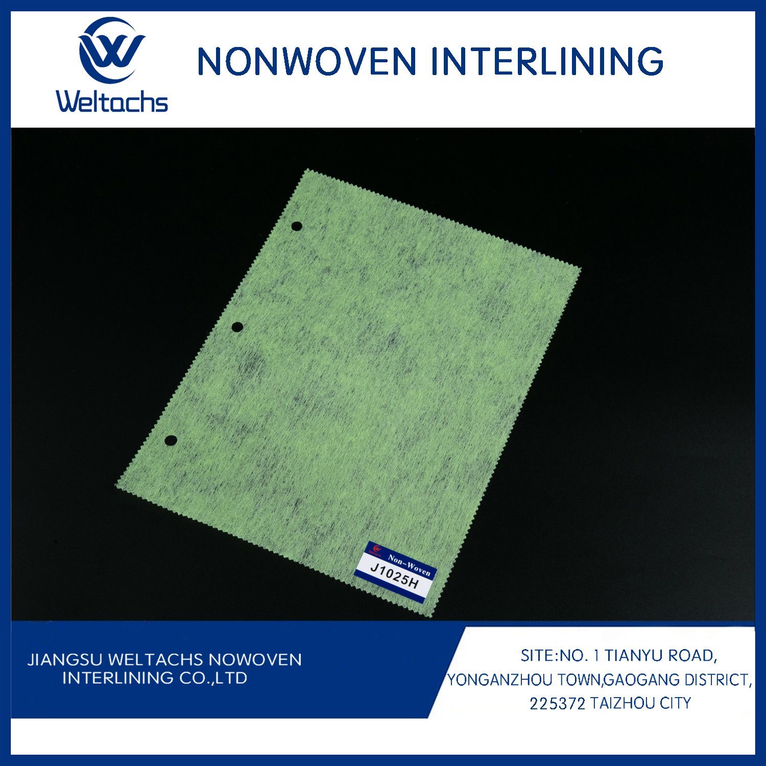 100% Polyester Chemical Bonded Nonwoven Fusing Interlining