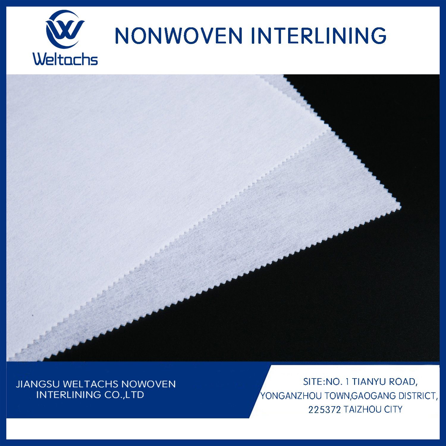 Hemical Bond Fabric Roll Fusible Non Woven Polyester Gum Stay Interlining 1025hf Cut Away Nonwoven Interlining