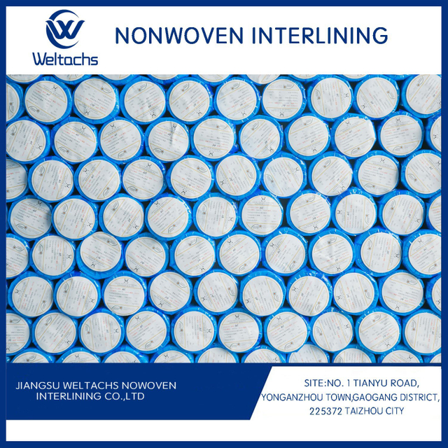 Chemical Bond Non Woven Fabric Polyester Gum Stay Cut Away Interlining 1025hf 1035hf 1050hf Adhesive Non Woven Fabric