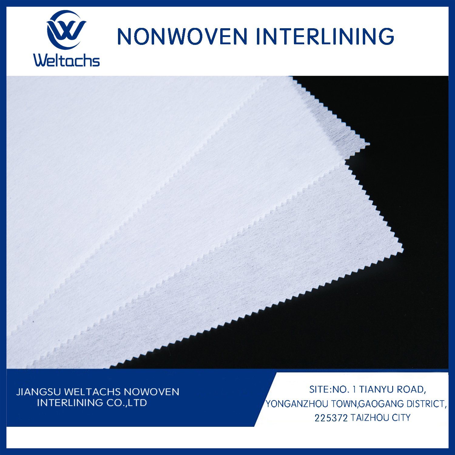 China Polyester Nylon Interfacing Nonwoven Interlining Fabric