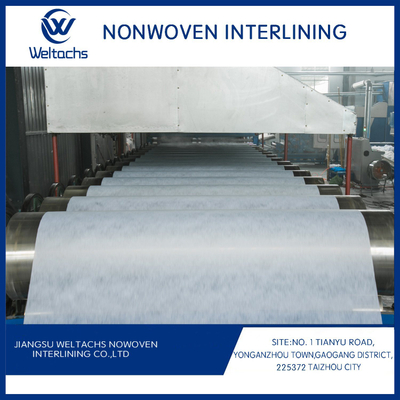 100% Polyester Microdot Single DOT Non Woven Fusible Interlining Fabric