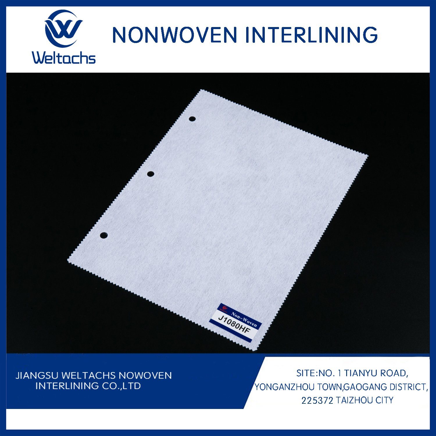 1035hf Gum Stay Non Woven Chemical Bonded Base Fabric and Scatter Fused Embroidery Stabilizer Fusing Interlining