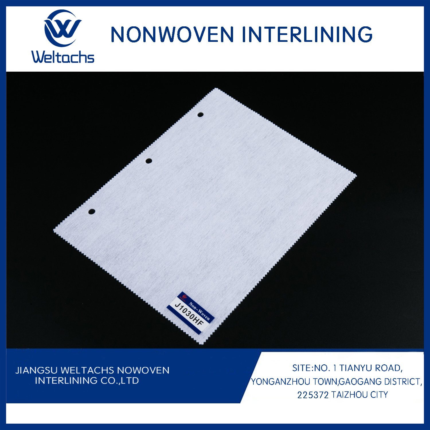 100% Polyester Nonwoven Fusible Interlining Fabrics