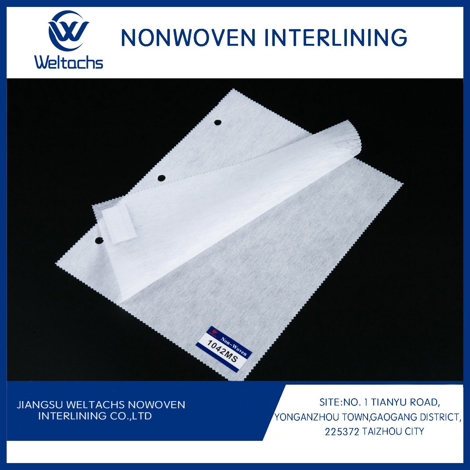 Custom Color Sewed-in Non Woven Fusible Interlining for Shirts