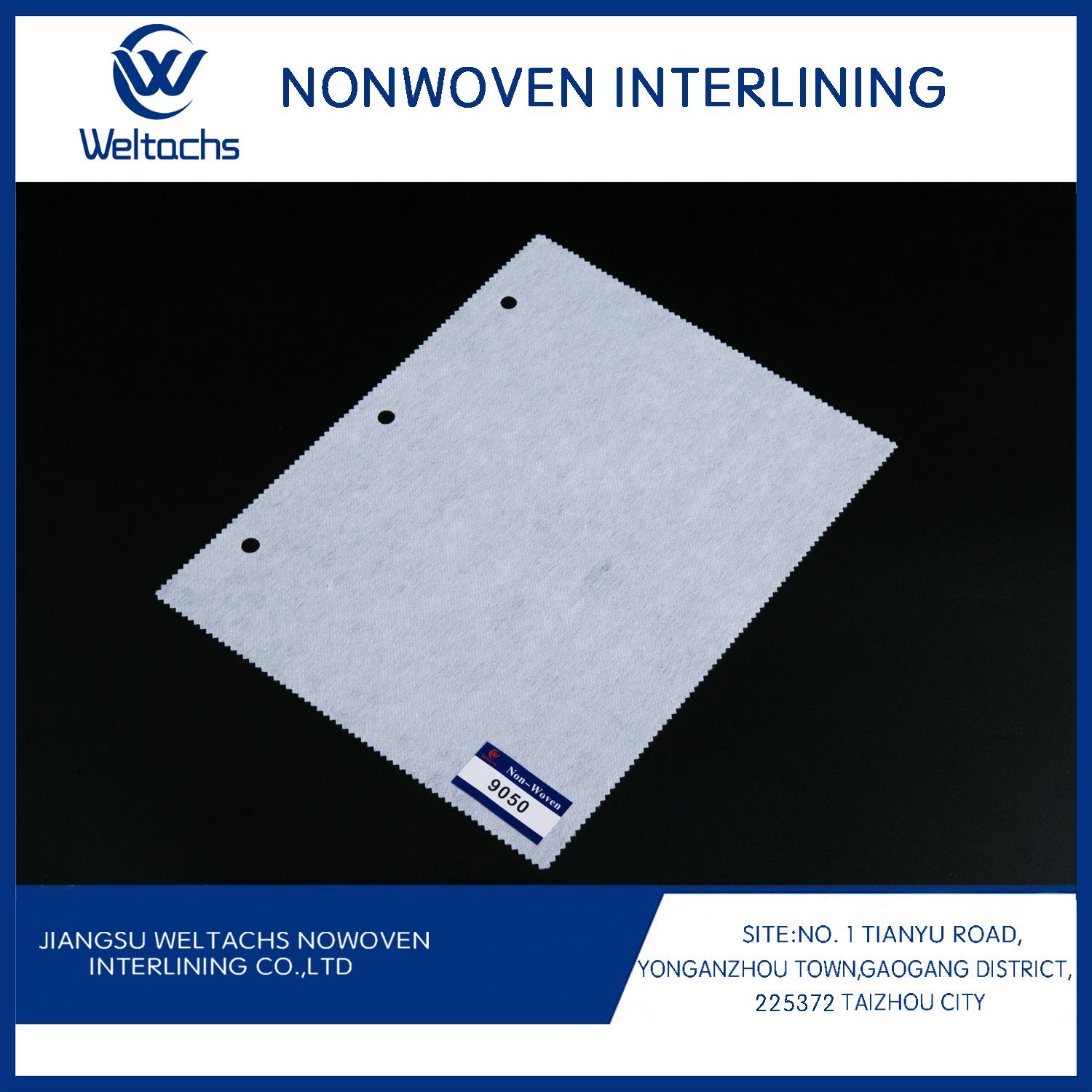 Polyester Non Woven Fusible Interlining Fabric for Ladies Garment Non-Woven Double-Sided Adhesive Mesh Interlining