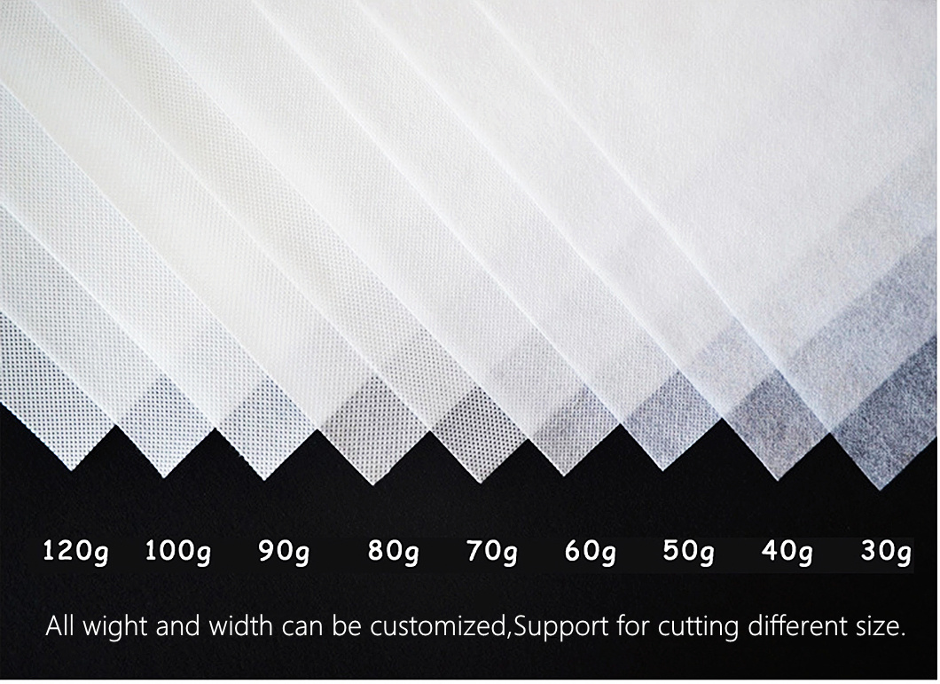 Discount Sales Stock Lot Non Woven Fusible Interlining in Garments