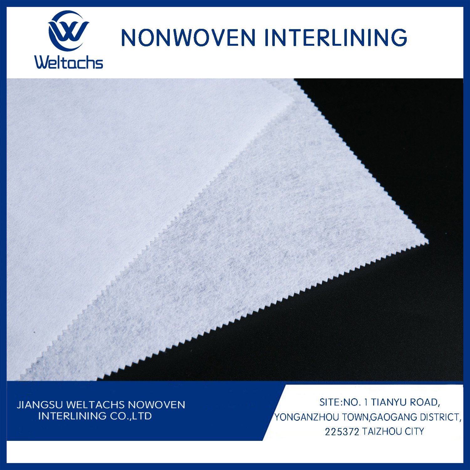 Fair Price 50% Nylon 50% Polyester Non-Woven Top Fused Interlining Interfacing
