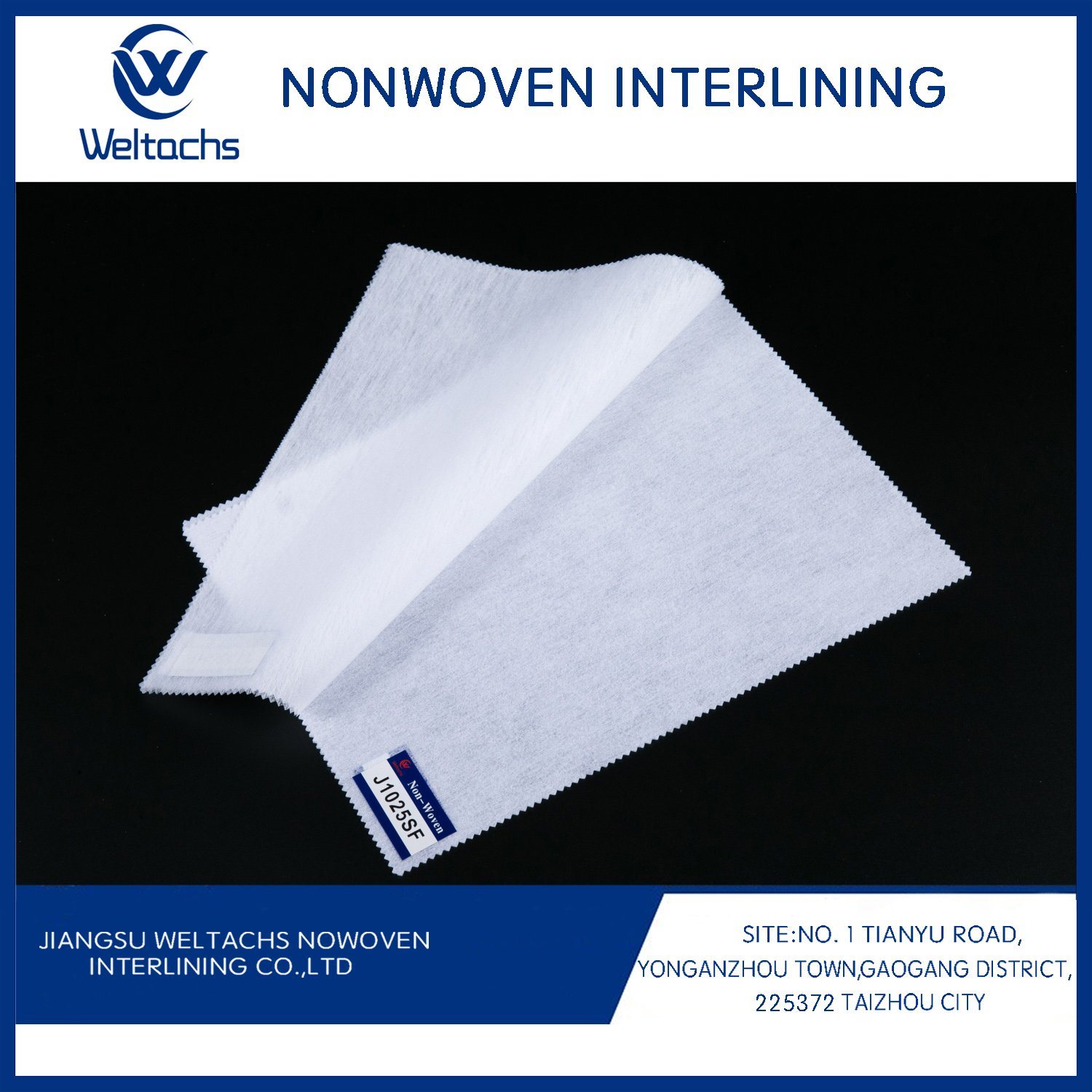 Fair Price 50% Nylon 50% Polyester Non-Woven Top Fused Interlining Interfacing