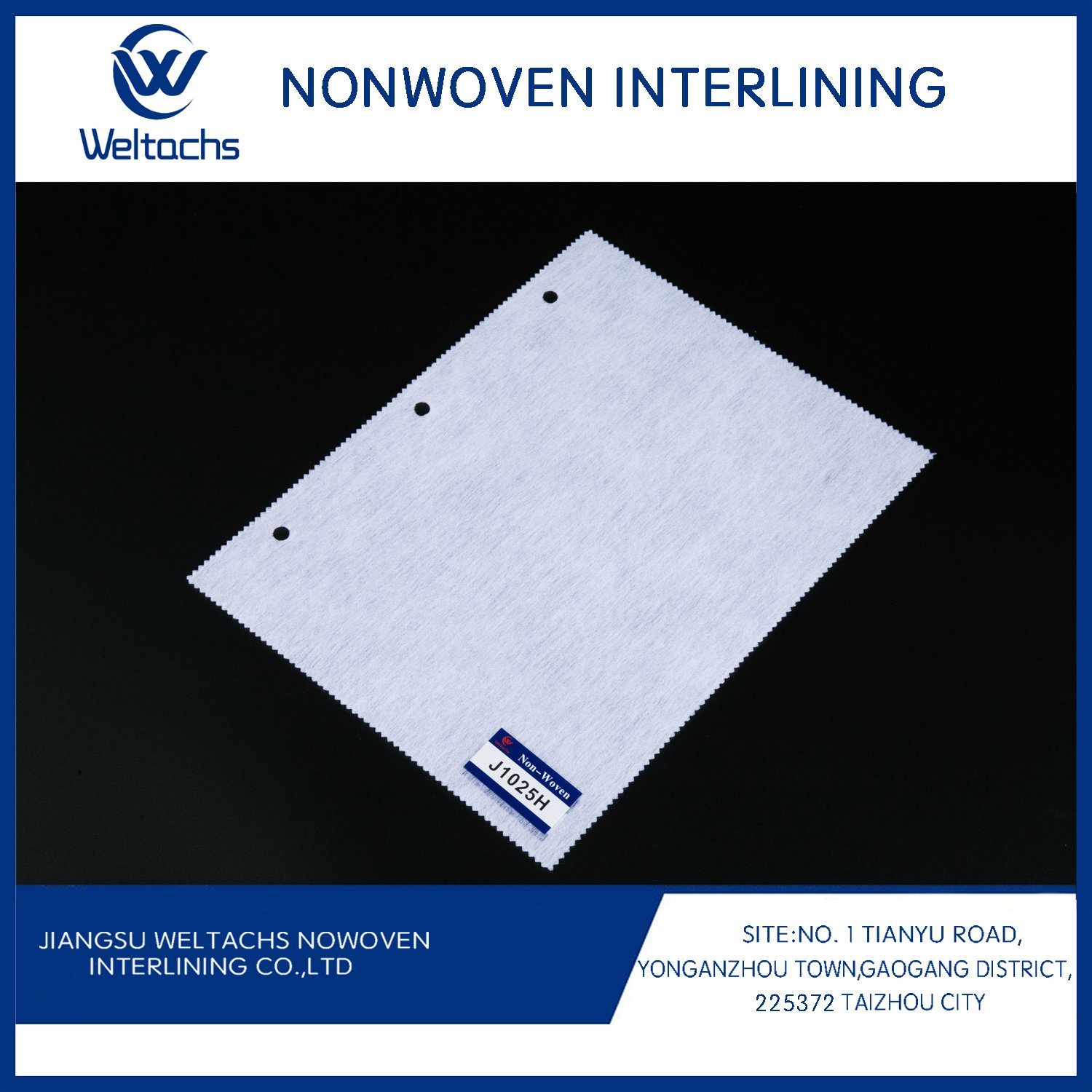 Roller Press Nonwoven Fusible 100% Polyester Non Woven Hot Rolling Non-Woven Interlining for Garment Accessories